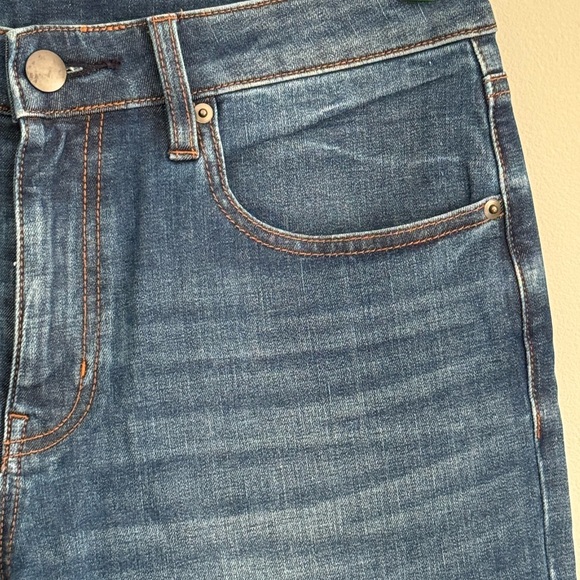 MUJI Soft Denim Straight Leg Jeans - Men's Size 30x32 - Blue - Unfinished Hems - Picture 2 of 15